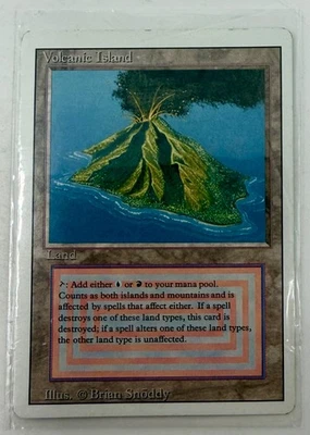 Magic the Gathering, Volcanic Island,Revised Edition, MTG - played - Image 1 of 2