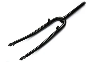 700c Hybrid Forks 1 1/8″ Threadless Black with V-Brake Mounts - Picture 1 of 1