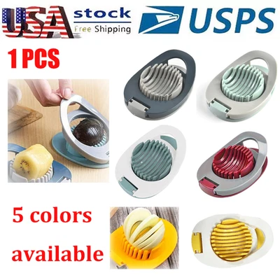 1 PC Egg Slicer Boiled Eggs Strawberry Cutter With Stainless Steel Wire For Home - Image 1 of 4