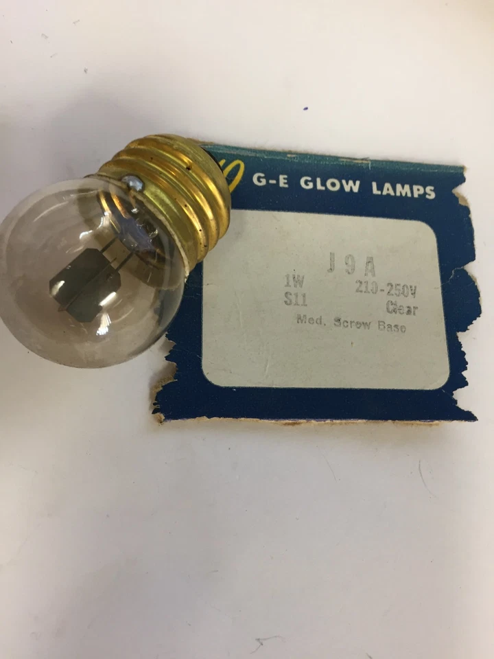 NE56/J9A 1 WATT S11 210-250V GE LAMPS NOS - Image 1 of 1