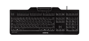CHERRY KC 1000 SC keyboard USB QWERTY Spanish Black - JK-A0100ES-2 - Picture 1 of 1