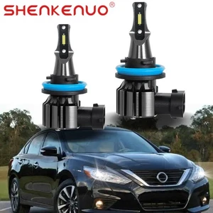 H11 2X LED Bulbs for 2014-2024 Altima Sedan 6000K White 30w - Picture 1 of 9