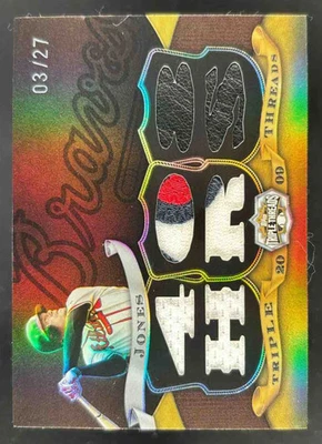 2009 Topps Triple Threads Relics Sepia #TTR-28 Chipper Jones /27 - Image 1 of 2