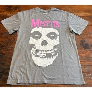 Misfits Totenkopf Shirt SMALL 34/36 grau purpurrot Ghost Fiend Grafik T-Shirt neu ohne Etikett  - Bild 1 von 7