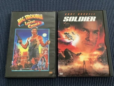 Big Trouble in Little China Soldier DVD Lot Kurt Russell Vintage Movies 80's 90' - Image 1 of 4