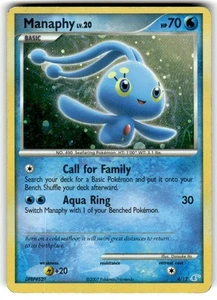 Manaphy 4/12 Holo Rare DP Trainer Kit Promo Pokemon TCG MP - Picture 1 of 2