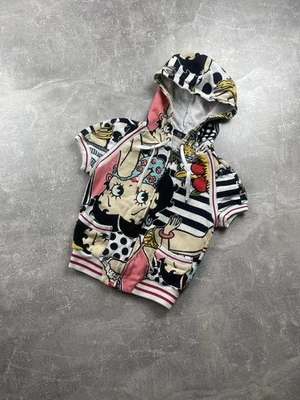 Sudadera con Capucha Iceberg Betty Boop Rara XXS Italia 00s Gráfico de Dibujos Animados Estampado Completo Y2K Foto 1 de 4