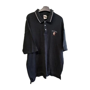 Vintage Warner Bros Tasmanian Devil Taz Don't Mess With Me Polo Shirt XL 2000 - Bild 1 von 8