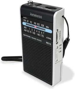 PR15 Pocket NOAA Weather Radio, AM FM Emergency Weather Radio Portable, Littl... - Picture 1 of 9