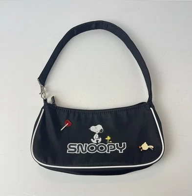 Peanuts Snoopy Black Handbag Purse with Bag Charms - Image 1 of 4