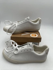 Zapatillas de cuero Veja Esplar extra blancas para mujer US 9 NUEVAS EN CAJA - Imagen 1 de 10