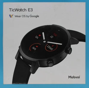 Mobvoi TicWatch E3 47 mm cassa in policarbonato con cinturino in silicone - Panther Black - Foto 1 di 10