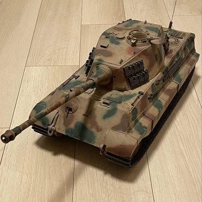 1/16 Rc King Tiger Tank Tamiya Metal Chassis Tracks Realistic Sound Battle - Image 1 of 4