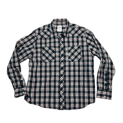 Fossil Men's Plaid Long Sleeve Western Shirt Multicolor Size XL - Image 1 of 4
