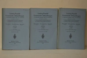 Ludwig Prandtl Gesammelte Abhandlungen 3 Vol. PB Tollmien Schlichting Goertler - Picture 1 of 2