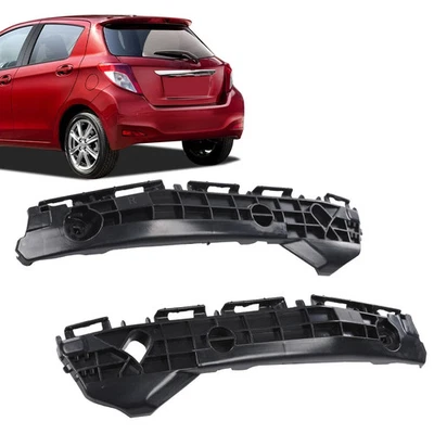 Juego de pares de soportes de parachoques trasero izquierdo+derecho nuevo ajuste para Toyota Yaris 2012 2013 2014 Foto 1 de 4