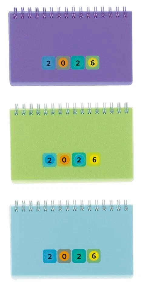 herlitz Tischkalender Mini Protect 2026 zufällige Farbe (1 Stück) - Bild 1 von 1