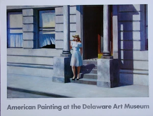 Edward Hopper Summertime 1943•Delaware Art Museum 24x32 Offset Litho - Picture 1 of 3