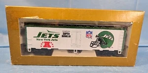 Vintage NFL Super Bowl Express 1992 HO Scale NY Jets Champions Box Car New. - Picture 1 of 3