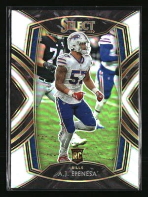 A.J. Penesa 2020 Panini Select Silver Prizm #295 RC Football Card - Image 1 of 2