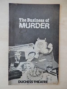 Juni 1981 - Duchess Playbill - The Business Of Murder - Francis Matthews - Bild 1 von 3