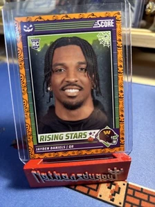 Jayden Daniels Rookie 2024 Score Halloween Pumpkin 26 Washington Commanders LSU - Picture 1 of 2