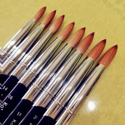 Acrylic Nail Art Brush Metal Handle UV Gel Builder Painting Flower Drawing DIY - Image 1 of 4