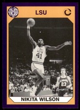 Nikita Wilson 1990-91 Collegiate Collection College Card #42 LSU Tigers