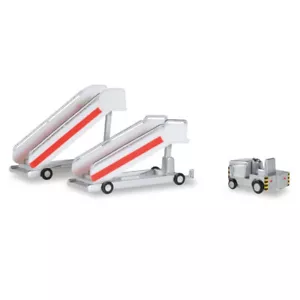 Escaleras de pasajeros históricas Herpa con tractor NO incluido avión modelo 1/200 - Imagen 1 de 8