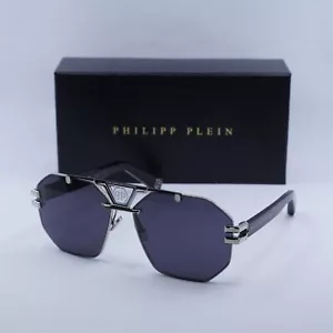 Gafas de sol Philipp Plein SPP077M 0578 paladio/humo 63-15-150 nuevas auténticas - Imagen 1 de 7