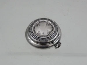 FINE ANTIQUE STERLING SILVER PILL BOX / PENDANT American Blackinton Co, 1900's - Picture 1 of 20