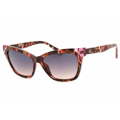 Gafas de sol Guess para mujer rosa/habana de plástico borde completo marco ojo de gato GU7840 74B Foto 1 de 2