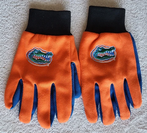Florida Gators NCAA Adult Winter Utility Gloves in Blue, Orange & Black Cover
