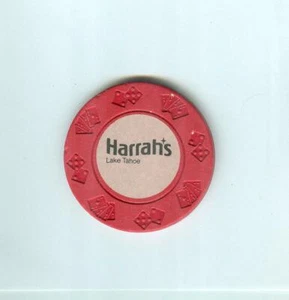 HARRAH'S CASINO CHIP--- ROULETTE--LAKE TAHOE - Picture 1 of 2