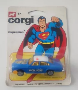 Vintage 1979 British Corgi Metropolis Superman Buick Police Car New Sealed - Picture 1 of 4