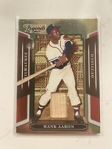2008 Donruss Sports Legends Mirror Red Materials #d /100 Hank Aaron GU Bat Relic