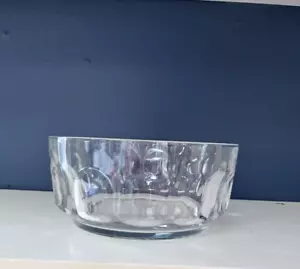 Cristal D'Arques Durand Arcoroc France ROC Thumbprint Glass 6.5 Salad Bowl - Picture 1 of 6