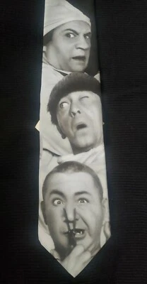 NUEVO CON ETIQUETAS DE COLECCIÓN ​Ralph Marlin Three Stooges Doctor Apilado Para Hombre Corbata Novedad Foto 1 de 4