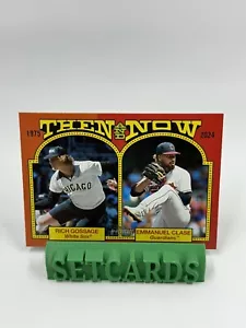 2024 Topps Heritage Allora E Ora Ricco Gossage Classe Emmanuel #TAN-6 - Foto 1 di 2