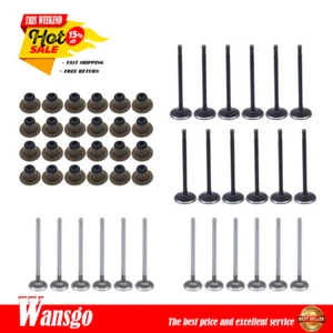 24X Intake Exhaust Valves For 98-10 Dodge Intrepid 01-10 Chrysler Sebring 2.7L - Foto 1 di 7
