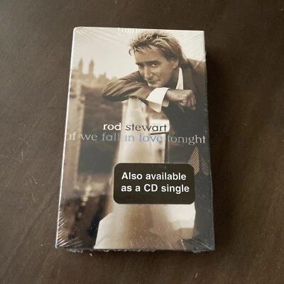 Rod Stewart 2 Songs Cassette Single If We Fall In Love Tonight Waltzing Matilda - Image 1 of 2
