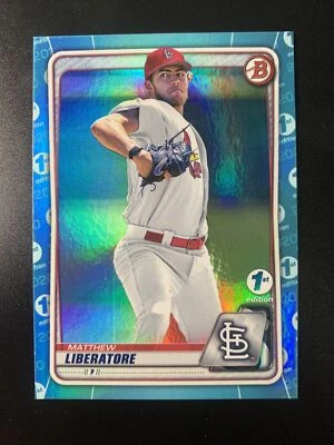 2020 Bowman Draft 1st Edition MATTHEW LIBERATORE Sky Blue Foil BD-198 CARDINALS - Image 1 of 2
