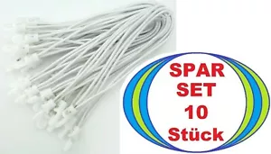 10 x Zelt Planen Spanner 18 cm WEISS Planenspanner Spann Gummi Haken Spannfix - Picture 1 of 6