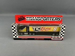 Matchbox Super Star Transporters 1992 Jeff Burton #8 TIC Racing 1/64 NIB - Picture 1 of 12