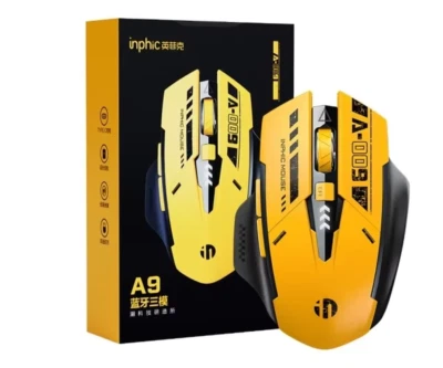 INPHIC A9 Wireless Bluetooth 5.0 Silent Mouse Three-Mode 6-Button 2400DPI - Image 1 of 4