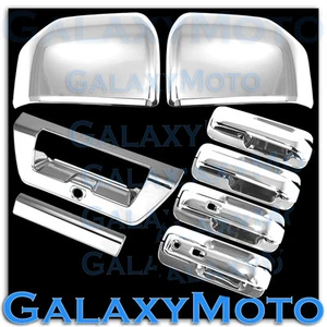 15-16 Ford F150 Chrome Mirror+4 Door handle+Smart Hol+Plate+Tailgate w/Cam Cover - Picture 1 of 6