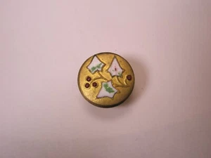 Ivy Flower Berry Plant SINGLE Vintage Cuff Link replacement lost/broken aa118 - Picture 1 of 5