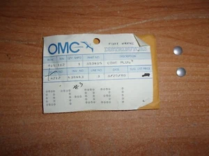 OMC Evinrude Johnson 303405 CORE Plug SOLD AS A PAIR ONE PRICE - Picture 1 of 3