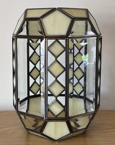 VINTAGE TIFFANY STYLE GLASS LIGHT SHADE - Picture 1 of 7