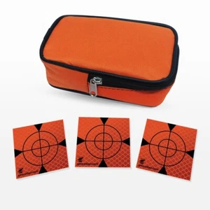 Orange Reflective Targets/Labels (100 No) - 40mm x 40mm + case free!!! - Picture 1 of 4